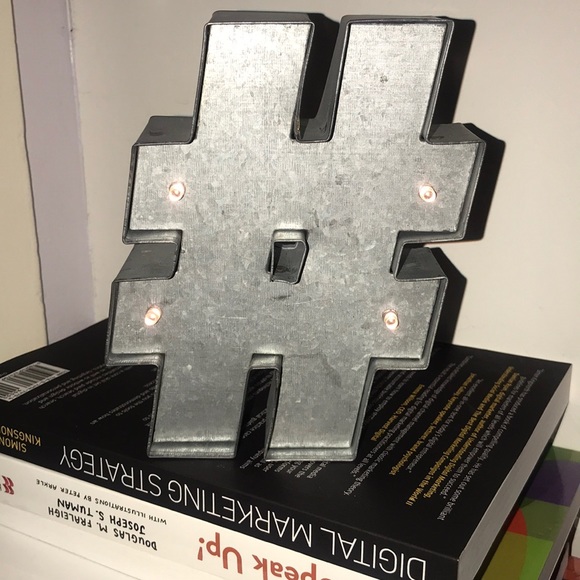 Light up Hashtag sign - Picture 3 of 4